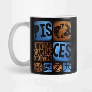 Zodiac PISCES Graffiti Box Series Mug